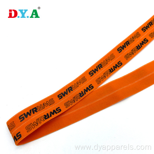 Custom Print Logo Fold Over Elastic Band